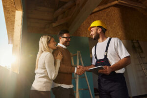 A contractor that uses restoration company billing services communicates with homeowners about restoration prices.